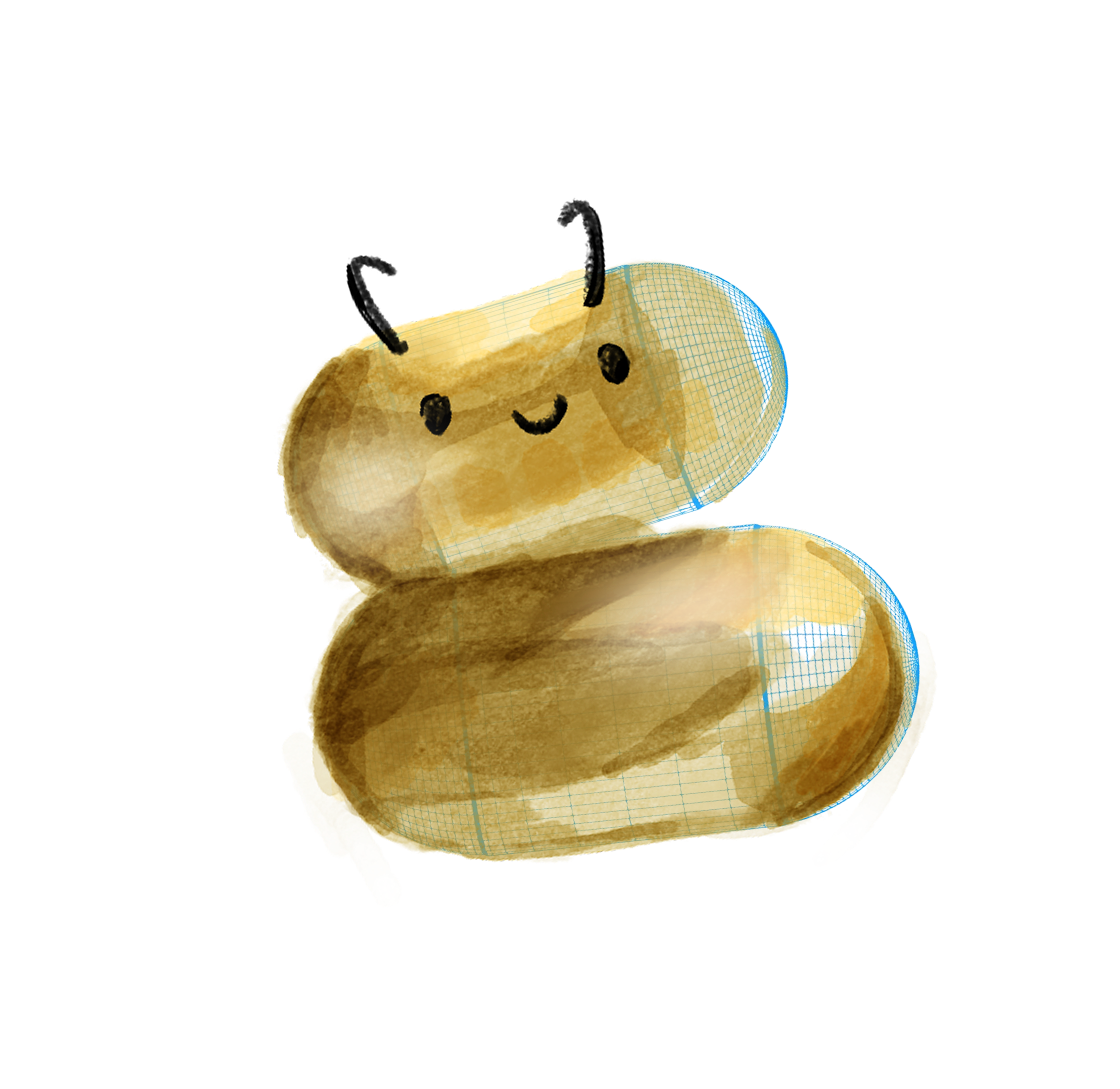 Yellow Blob Mascot