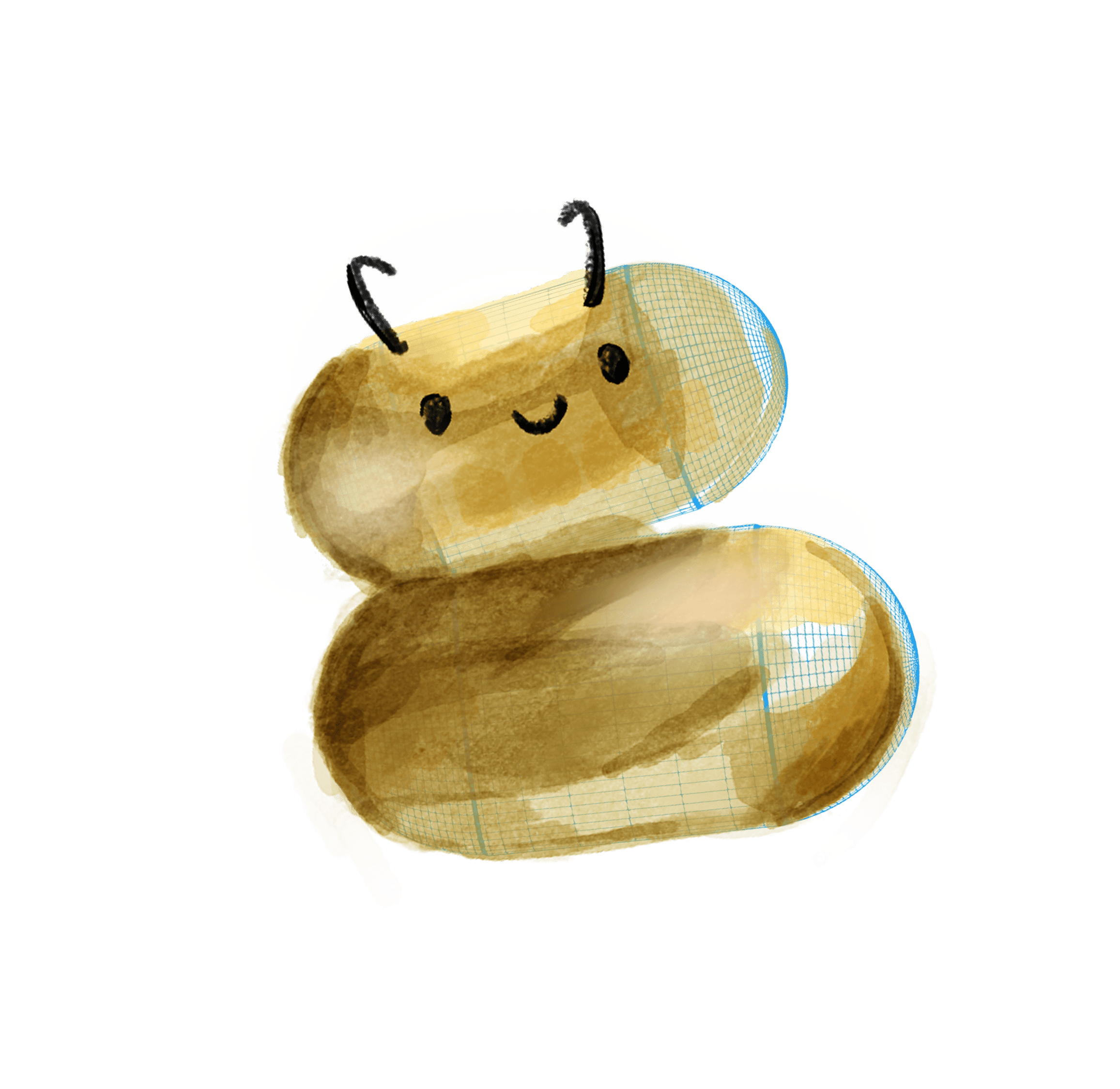 Yellow Blob Mascot